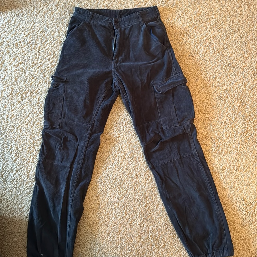 J Galt (Brandy) corduroy utility cargo pants